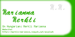 marianna merkli business card